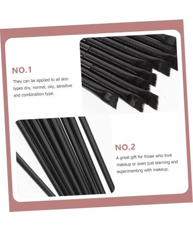 FOMIYES 12pcs Eyeliner Brush Eye Shadow Brush Beauty Kit Brow Brush Angled Eyeshadow Brush Girl Tool Bevel 14.5x0.7x0.5cm Black - Buy Online on GoSupps.com