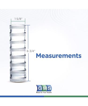 Buy GMS 7 Day Pill Organizer - Stackable & Clear Medicine Box for Tablets Pills & Vitamins - Organize Daily & Weekly Doses - Small (Pack of 1) - International Shipping Available - Buy Online on GoSupps.com