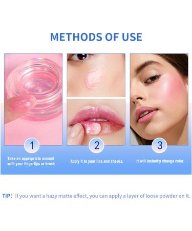 Color Changing Cream Blush Moisturizing Nourishing Waterproof Lasting Glitter Cream Blusher for Makeup - Buy Online on GoSupps.com