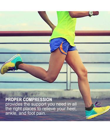 Paplus Ankle Compression Stockings for Men & Women - 6 Pair Low Cut Running Socks with Ankle Support - Gray L/XL (Men's 9.5-12 / Women's 10.5-13) - Buy Online on GoSupps.com