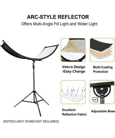 FUDESY Clamshell Light Reflector/Diffuser 67x24 - Photography Lighting Kit with Carry Bag - Buy Online on GoSupps.com