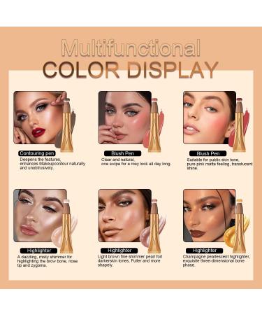  KXAMELIE Baguette de beaut contour cr me KXAMELIE Matte Liquid Cheek Blusher Stick Blush Creamy Blush Stick avec applicateur Soft Cushion Waterproof Blush Natural Face Blush Pen (04 Pearl White) - Buy Online on GoSupps.com