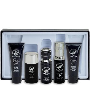Beverly Hills Polo Club BHPC Cologne 5 Piece Gift Set for Men | Eau de Toillete Deodorant Shower Gel Body Wash Body Spray Fragrances (Sexy) - Buy Online on GoSupps.com