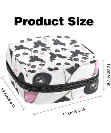 Portable Women's Menstrual Cup Bags | Cute Panda Pattern | Perfect for Teen Girls & First Period | International Shipping - Buy Online on GoSupps.com