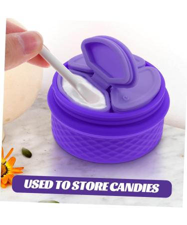 Zerodeko 3 Sets Cream Box Travel Container for Cream Durable Cream Storage Jar Makeup Sample Vial Empty Sample Container Makeup Cream Jar Purple Storage Box Vacation Silica Gel Portable - Buy Online on GoSupps.com