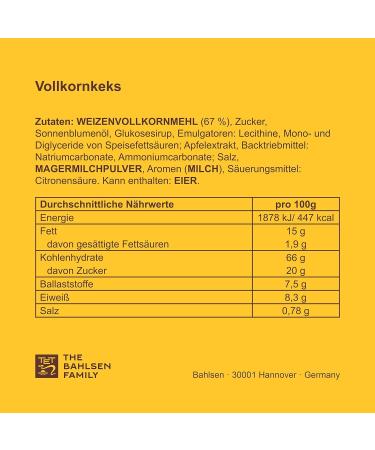 LEIBNIZ Wholemeal Biscuits - 200g Crispy 100% Wholemeal Flour Cookies | Buy Online Worldwide - Buy Online on GoSupps.com