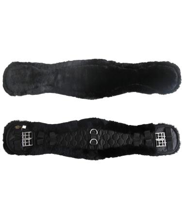 Merauno Lambwolle Konturgurt Saddle Belt | Anatomically Designed Merino Wool Dressage Belt | 80cm Black Brown Anthracite - Slip Resistant Short Belt - Buy Online on GoSupps.com