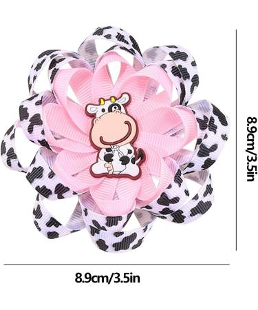 Besreey Cow Print Headband 1 Pair Cute Cow Bow Clip Cow Headband Cow Print Bows Cow Print Hair Accessories for Cow Theme Party Daily Life Travel School Activities - Buy Online on GoSupps.com