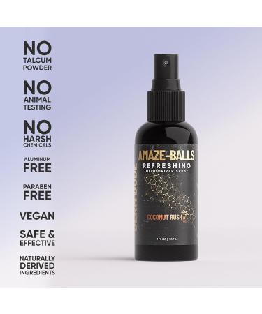 Derm Dude Amaze Balls Deodorant & Anti Chafing Sack & Groin Spray for Men | Formulated with All-Natural DeoPlex for Odor Control | With Refreshing Aloe Vera - Strawberry Lollipop Scent | 2oz (1 Pack) - Buy Online on GoSupps.com