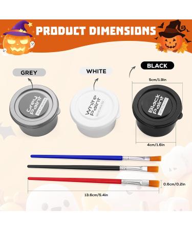 Adult Body Paint - Washable Makeup Cream | 3-Color Water-Soluble Face Makeup Kit for Adult Cosplay Costumes Sporting Events Clown Skeleton - Buy Online on GoSupps.com