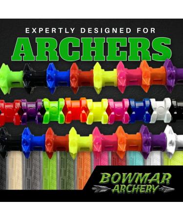 Bowmar Archery Nose Button Recurve Edition | Lightweight & Consistent Anchor Point | Two Sizes Included | Black - Buy Online on GoSupps.com