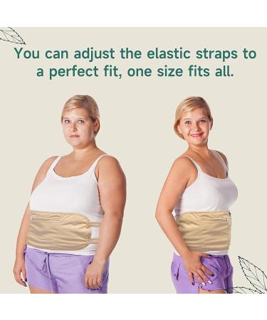 Castor Oil Pack Wrap - Waist & Neck Body Care Pack Wrap Elastic Strap Reusable Anti Oil Leak Oils Wrap Pack for Liver Health & Less Stress Pochy - Buy Online on GoSupps.com
