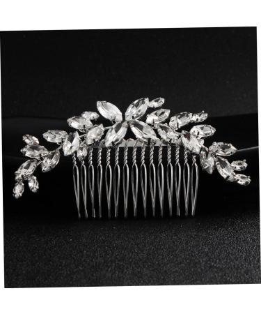 DOITOOL Bride Hair Comb 1pc Bridal Comb Bridal Rhinestone Headwear Hairpins Hair for Hair Claw Clips for Women Faux Buns Headwear for Women Tiara Hair Comb Accessories Alloy Bride Wedding - Buy Online on GoSupps.com