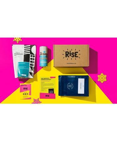 RISE Coffee Box | 2 x 250g of Ethically Sourced 100% Arabica - Whole Bean | Medium Roast Coffee Beans | Coffee Gift - Buy Online on GoSupps.com