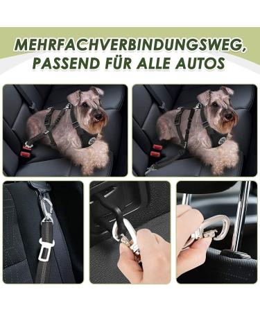 Eyin Dog Harness with Seat Belt for Cars | Adjustable & Breathable - Black XXXS - 2 Carabiner Hooks & Seat Belt Buckle - Buy Online on GoSupps.com