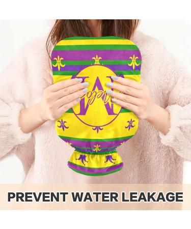 Personalized Striped Hot Water Bottle 2L - Pain Relief & Comfort | Ideal for Period Cramps & Heating Bags - Buy Online on GoSupps.com