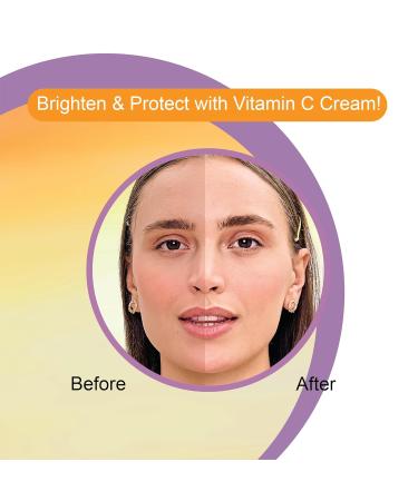 DR.RASHEL Vitamin C Cream For Men & Women With Goodness Of Orange Extract & Glycerin Hydrating & Moisturizing Facial Cream Soothing & Cleansing Facial Cream For All Skin Types - 380 ml / 12.84 Fl Oz - Buy Online on GoSupps.com