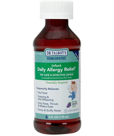 Dr. Talbot's Infant Daily Allergy Relief Liquid Medicine - Grape Juice Flavor - 4 Fl Oz - Buy Online on GoSupps.com