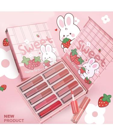 Husoiuy Lip Gloss Plumper 10 Piece Moisturizing Tinted Lip Balm Matte Waterproof Long Lasting Lip Gloss Makeup Cosmetics for Girls Teen Women Bridal Look Daily Use - Buy Online on GoSupps.com