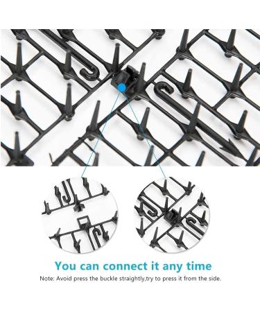 2 Pack Cat Scat Spike Mat Outdoor Cat Deterrent Mat with Spikes Prickle Strips Indoor Dog Digging Deterrent Anti Cats Network Cat Spikes with 8 Garden Staples for Garden Fence 78 11inch - Buy Online on GoSupps.com