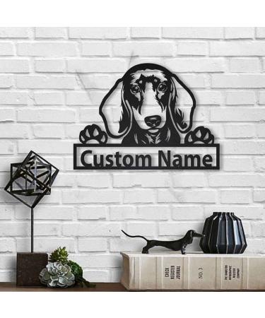 Soulsis personalized Dackel Hund H lzernschild art |Custom Dachshund dog wooden shield |Animal funny |Father's Day gift |Pet gift