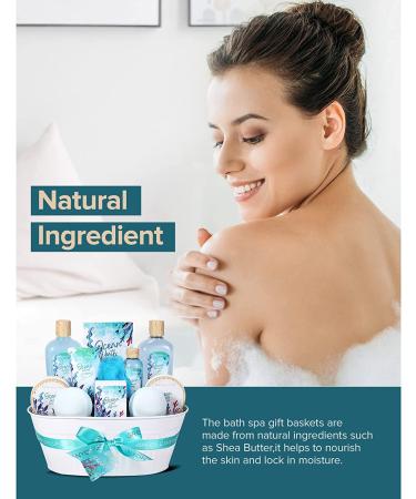 Ocean Bath Spa Gift Basket for Women - 12 Pc Set by Green Canyon Spa - Buy Online on GoSupps.com