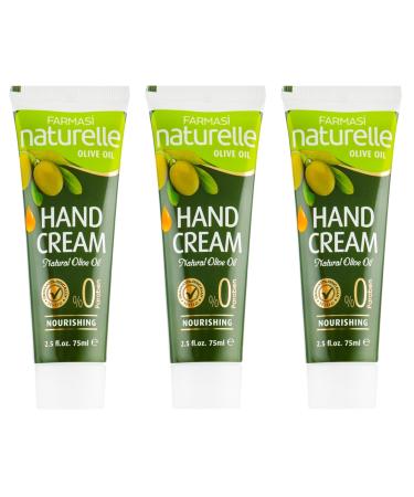 FARMASi 3-Pack Naturelle Olive Oil Hand Cream - Moisturizing Skin Care Nourishing Hydration Dry Skin Relief Softening Formula Gentle Daily Use Natural Ingredients 1 Count (Pack of 3)