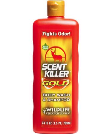 Scent Killer Gold 1241 Wildlife Research Scent Killer Gold Body Wash and Shampoo, 24 Ounce - Buy Online on GoSupps.com