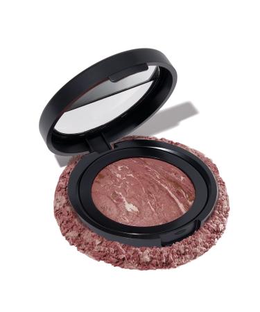 LAURA GELLER NEW YORK Baked Blush-n-Brighten Marbleized Blush- Down to Earth Creamy Lightweight Natural Finish 12 Down to Earth