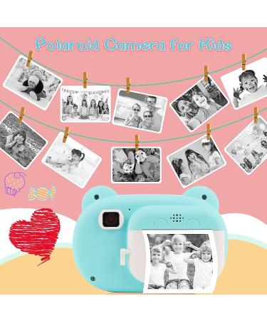 Instant Print Camera for Kids, Zero Ink Kids Camera with 3 Rolls Print Paper 1080P Kids Digital Camera 1600 mAh 32GB SD Card Toy Gifts for Birthday Christmas Holiday Children's Day (Blue) - Buy Online on GoSupps.com