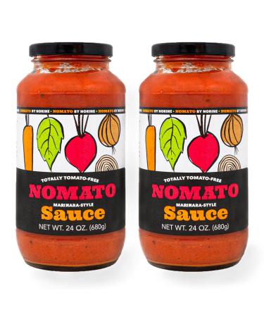 Nomato- The Original Tomato Free Marinara Sauce - Pasta Sauce Pack of 2 (24 oz) jars Marinara 1.5 Pound (Pack of 2)