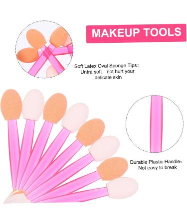 Baluue 160 Pcs Non Latex Cosmetic Eyeshadow Sponge Plastic Eye Shadow Brush Eye Shadow Sponge 6x1x0.8cmx2pcs Assorted Colorx2pcs - Buy Online on GoSupps.com