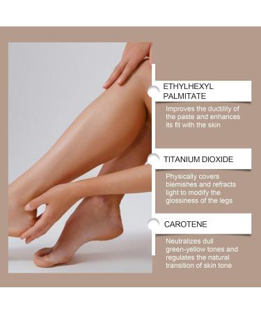  Generisch Leg Makeup Waterproof No Transfer Leg Concealer Waterproof Cover Cream for Varicose Veins Even Skin Tone Bronze 30g - Buy Online on GoSupps.com