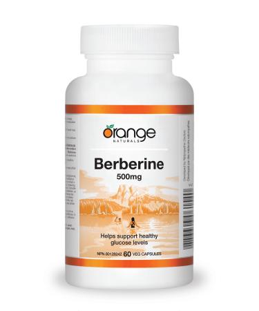 Orange Naturals Berberine 500mg - 60 Vegetarian Capsules - Berberine Supplement - Berberine HCL - Natural Metabolic Support