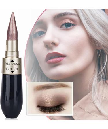 Double-End Liquid Eyeshadow Eyeliner 2 in 1 Multifunctional Easy To Wear Makeup Gift for Beginner Thin Eyeliner (E One Size) 9 ml (Pack of 1) E - Buy Online on GoSupps.com