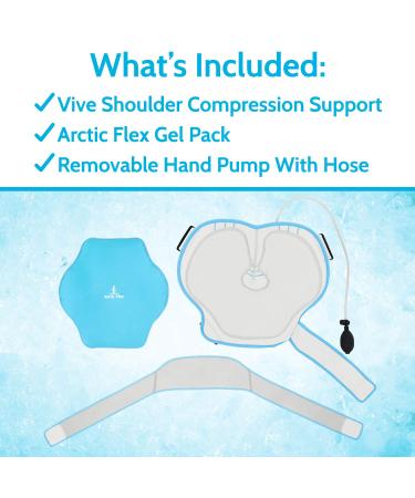Arctic Flex Cold Shoulder Brace - Rotator Cuff Support & Ice Pack for Pain Relief - Buy Online on GoSupps.com
