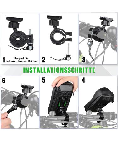 Hasagei Waterproof Bicycle Phone Holder | Two-Year Guarantee | TPU Touchscreen for Smartphones Under 6.5 Inches - Buy Online on GoSupps.com
