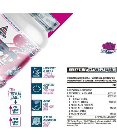 AS American Supplement | BCAA'S with Glutamine Deluxe | Helps Avoid Catabolism | BCAA Powder for Muscle Recovery | Improve Performance | Sugar Free (300g Lollipop) - Buy Online on GoSupps.com