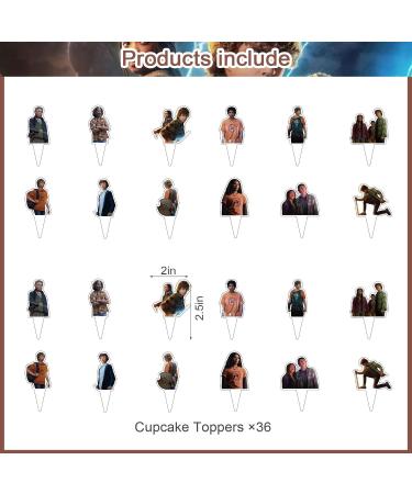 37Pcs Percy Jackson Party Cake&Cupcake Toppers for Birthday Party Supplies Boys' Theme Birthday Party Decoration - Buy Online on GoSupps.com