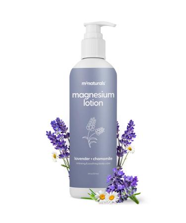 Lavender & Chamomile Magnesium Lotion for Sleep, Relaxing Nightime Cream for Leg Cramps, Sore Feet and Joints | with Moisturizing Shea Butter, Coconut Oil, Collagen, Stem Cells, 8 fl oz by M3