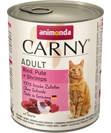 Buy Animonda Carny Adult Cat Food - Wet Food for Cats Strong Variation 6 x 800g Pack | International Shipping Available - Buy Online on GoSupps.com