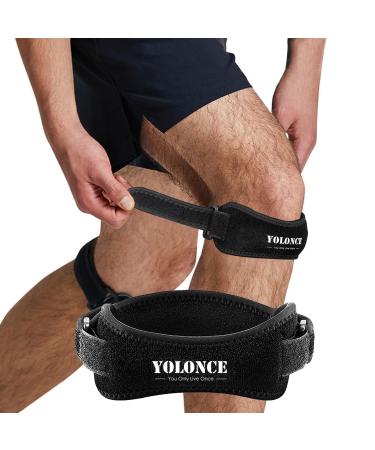 nailgeler 2 Pieces Patellar Knee Brace Patella Tendon Knee Straps Sports Knee Brace for Women and Men Patellar