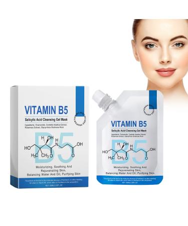 Masque en gel nettoyant l'acide salicylique la vitamine B5 - 100 ml - Masque de r paration effet multiple - Nettoie la peau en profondeur - Acide salicylique - Masque glac - Nourrit hydrate et