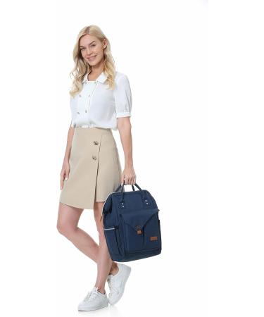 NEOtech Care Diaper Bag Backpack - Multifunctional Baby Bag for Boys & Girls | Wide Opening & Organized Pockets - Black Gray Blue - Buy Online on GoSupps.com