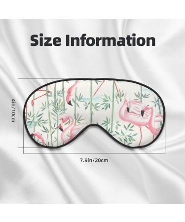 Floral Flamingo Eye Mask - Soft Sleep Eye Cover for Travel & Nap | Unisex Black Design - Buy Online on GoSupps.com
