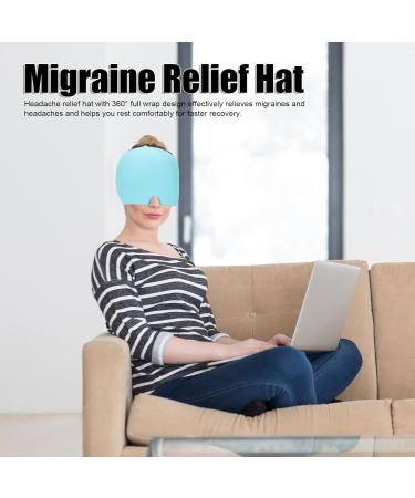 LEYT Headache Relief Hat Safe Monolayer Reduce Inflammation Migraine Relief Hat for Men Women for Puffy Eyes (Blue) - Buy Online on GoSupps.com