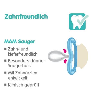 Mam Supreme Night Schnuller 2 Set | Bright Baby Pacifiers for Healthy Dental Development | Prevents Skin Irritation | Includes Pacifier Box | 16+ Months Hedgehog/Universe Bird - Buy Online on GoSupps.com