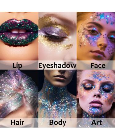 UCANBE Red Body Glitter Stick | Face Glitter Makeup for Concerts & Festivals | Chunky Rave Accessories for Body Face Hair Eyes & Lips | Sparkling Mermaid Sequins for Women - Buy Online on GoSupps.com