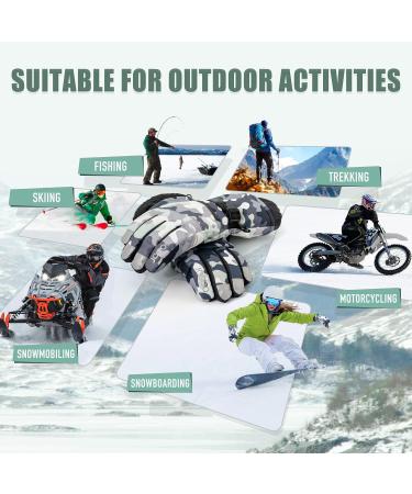 Winter Ski Gloves - Jogoo 3M Thinsulate Snowboard Gloves for Men and Women | Touchscreen, Waterproof & Windproof with Pocket | Large Size - Buy Online on GoSupps.com