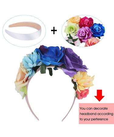 SIQUK 36 Pack White Satin Headbands 1 Inch Wide - Non-slip DIY Headbands for Women - Buy Online on GoSupps.com